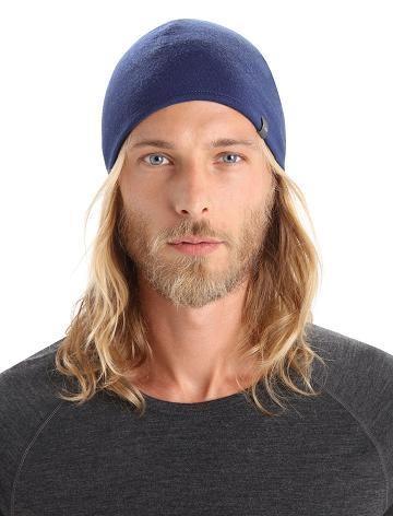 Dámské Klobouky Icebreaker Unisex Merino Pocket Beanie Královská Modrá Tmavě Blankyt | CZ 1458FDNM